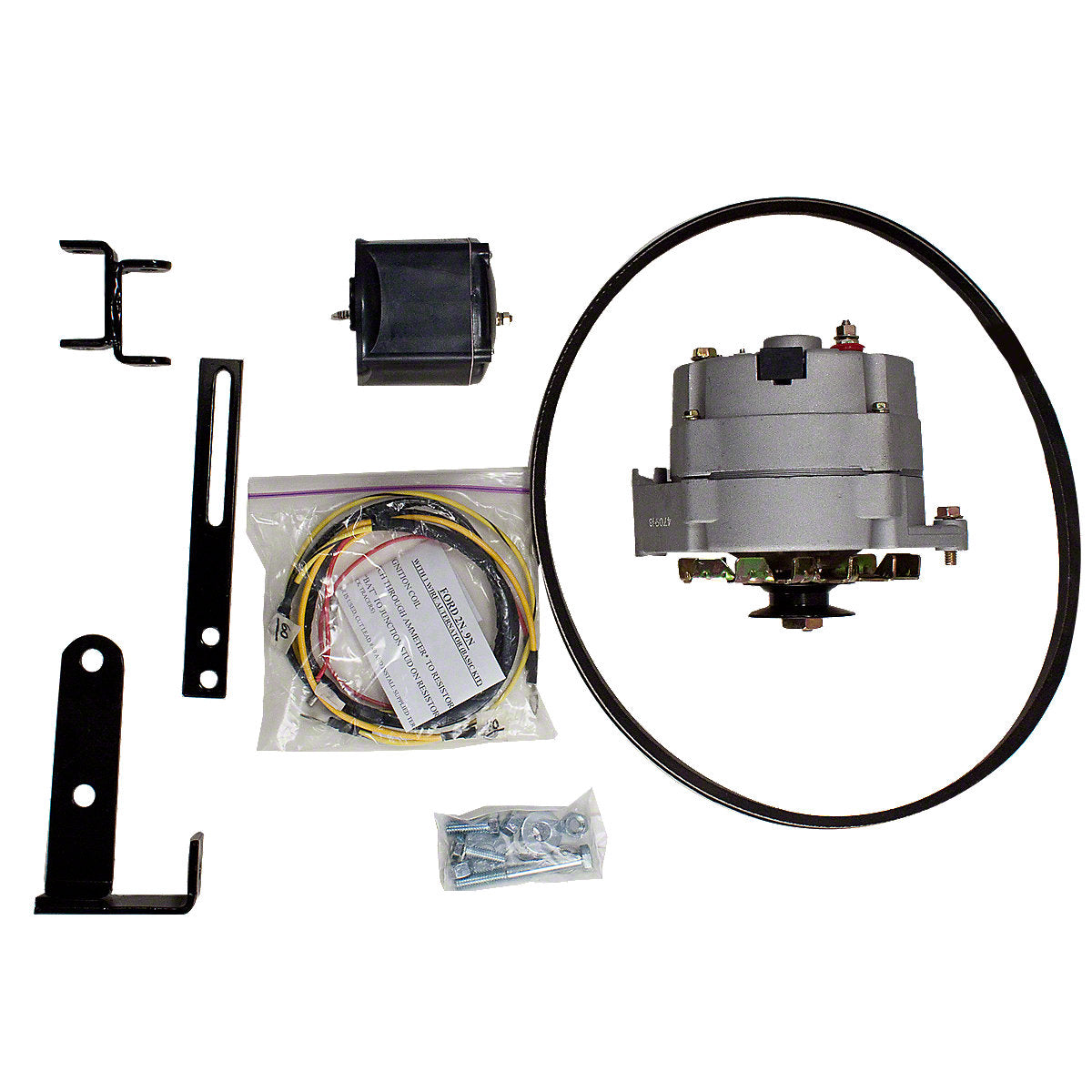 Alternator Conversion Kit fits Ford Tractors | 12-Volt Negative Conversion