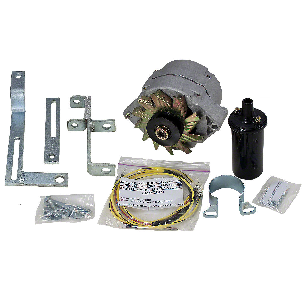 Alternator Conversion Kit fits Ford Tractor | 12-Volt Negative Ground Conversion