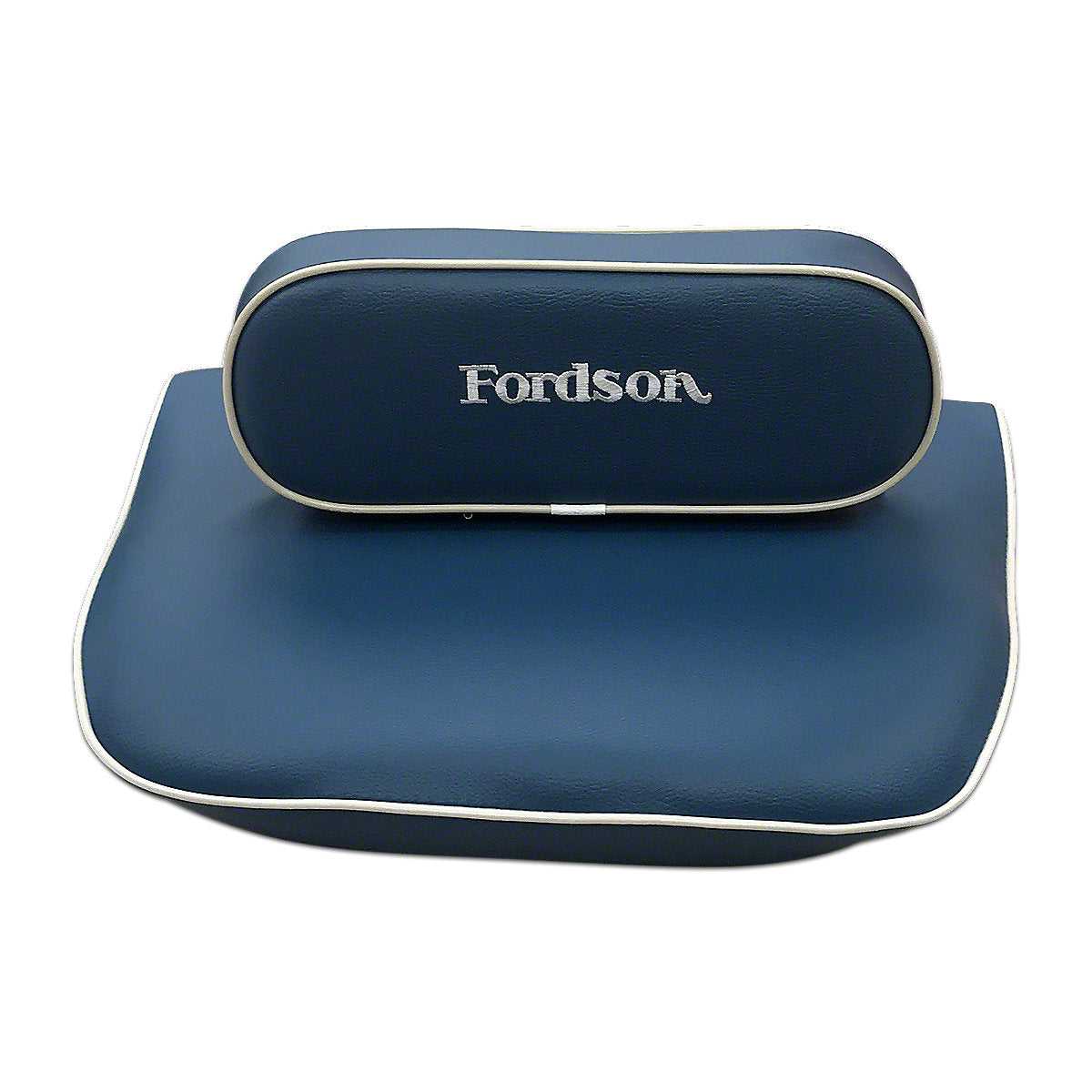 Seat Cushion Set fits Ford Tractor | Blue W/ White Trim