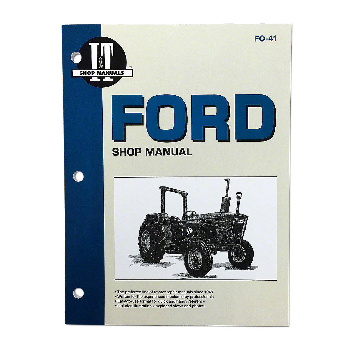 I & T Shop Service Manual fits Ford Tractor 2310 2600 4100 4600