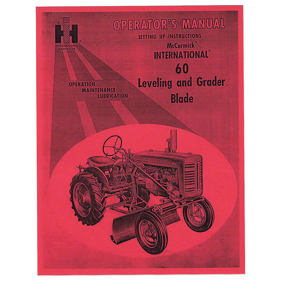 Operator & Service manual reprints -Fits  International A Super A Tractor