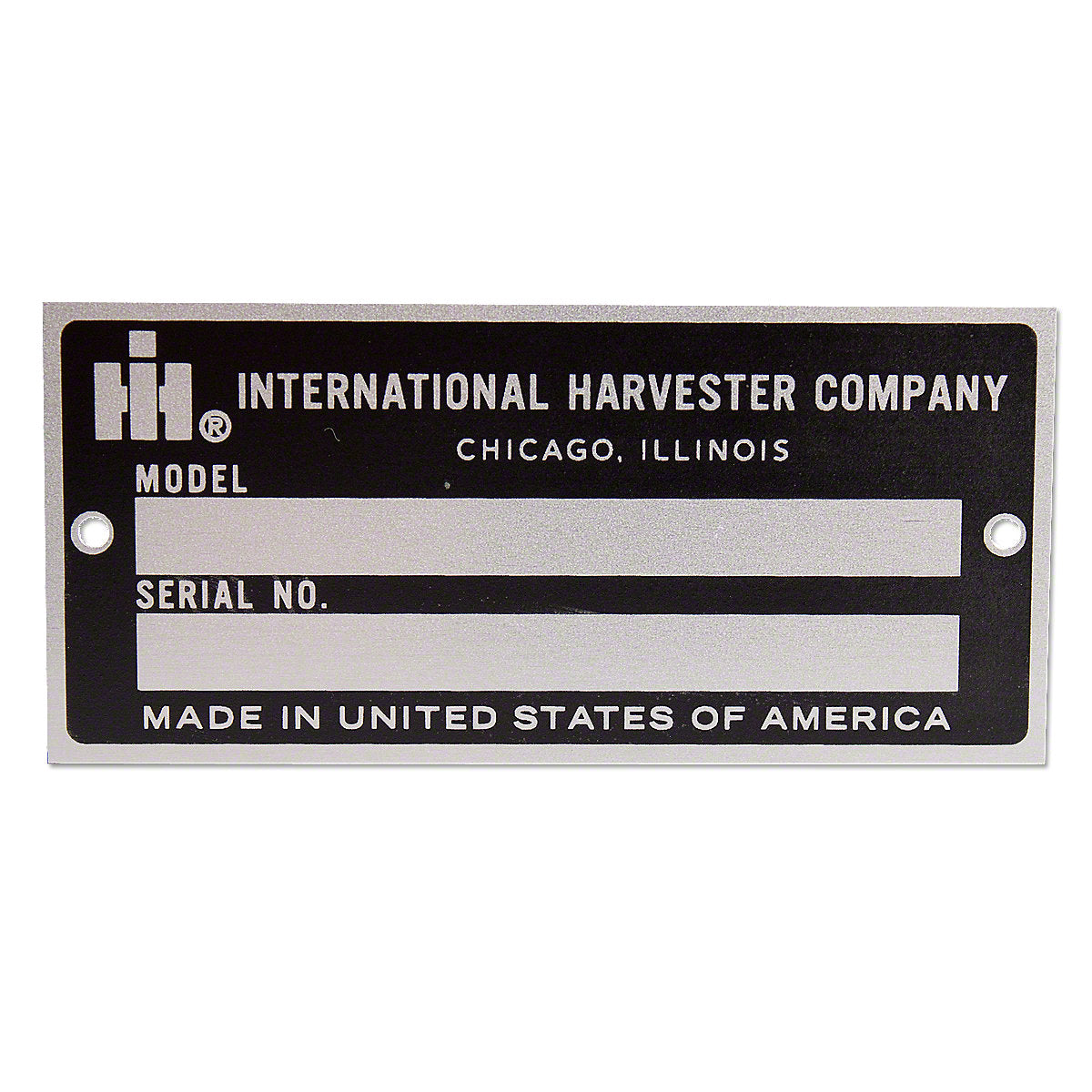 Serial Number Tag fits International 154 284 544 656 686 Tractor