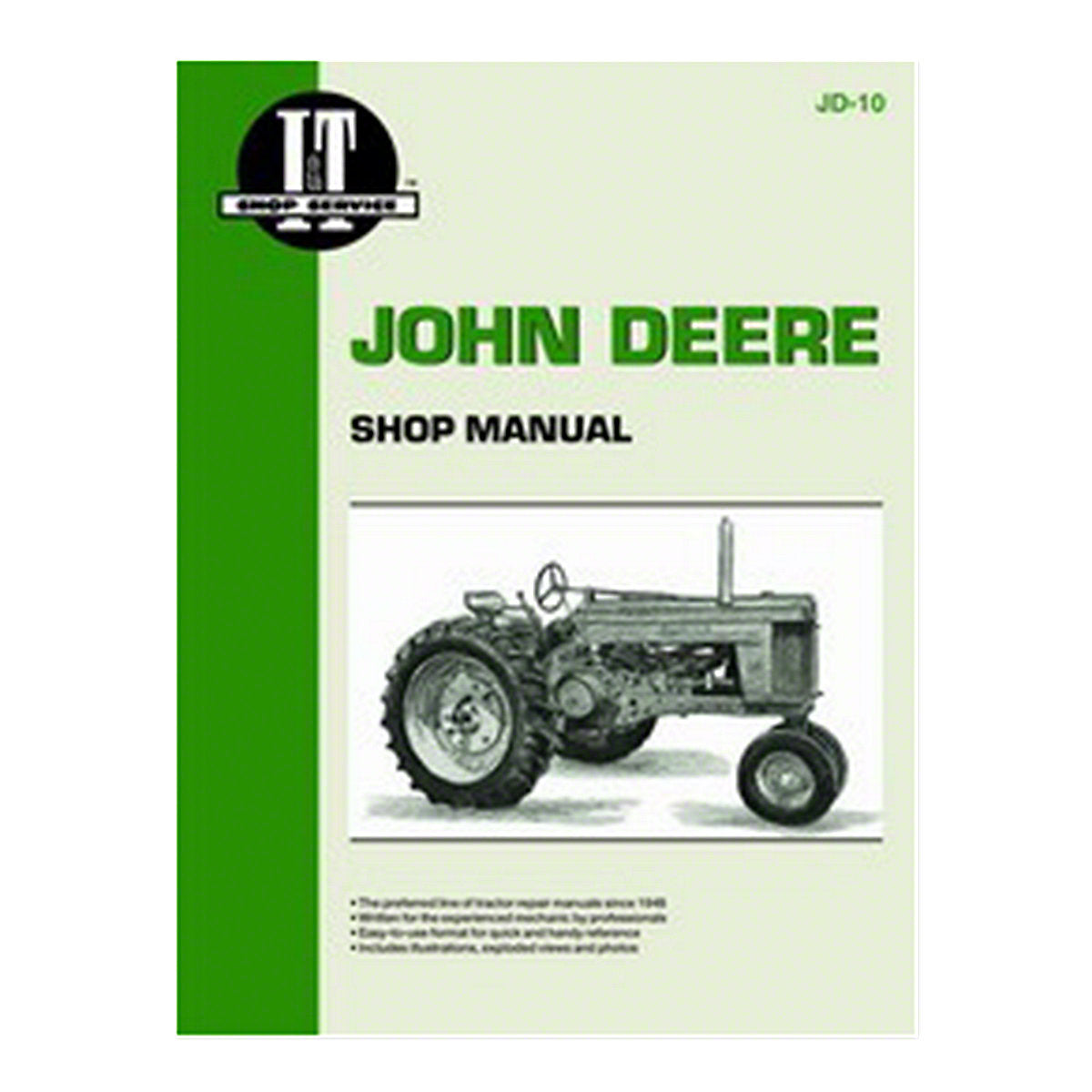 I & T Shop Service™ manuals-Fits John Deere Tractor 50 60 (70 gas only)