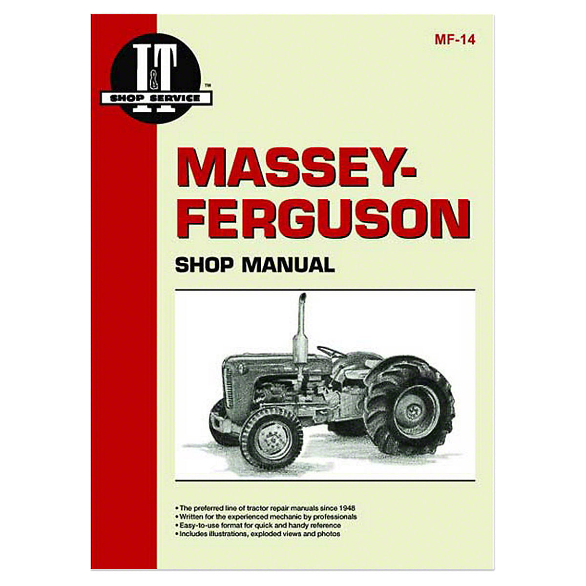 I & T Shop Service manual -Fits  Massey TO35 F40 35 50 Tractor