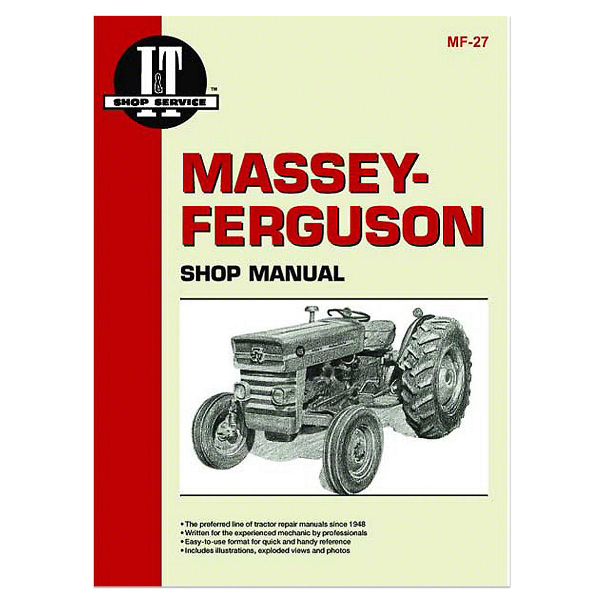 I & T Shop Service manual -Fits  Massey 135 150 165 Tractor