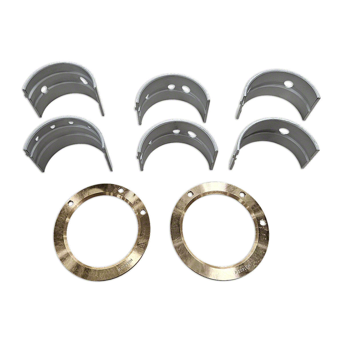 Main Bearing Set 2.240" (0.010" undersize) journal Fits Massey Tractor | 1751446M91, 1751450M91, 1751610M91