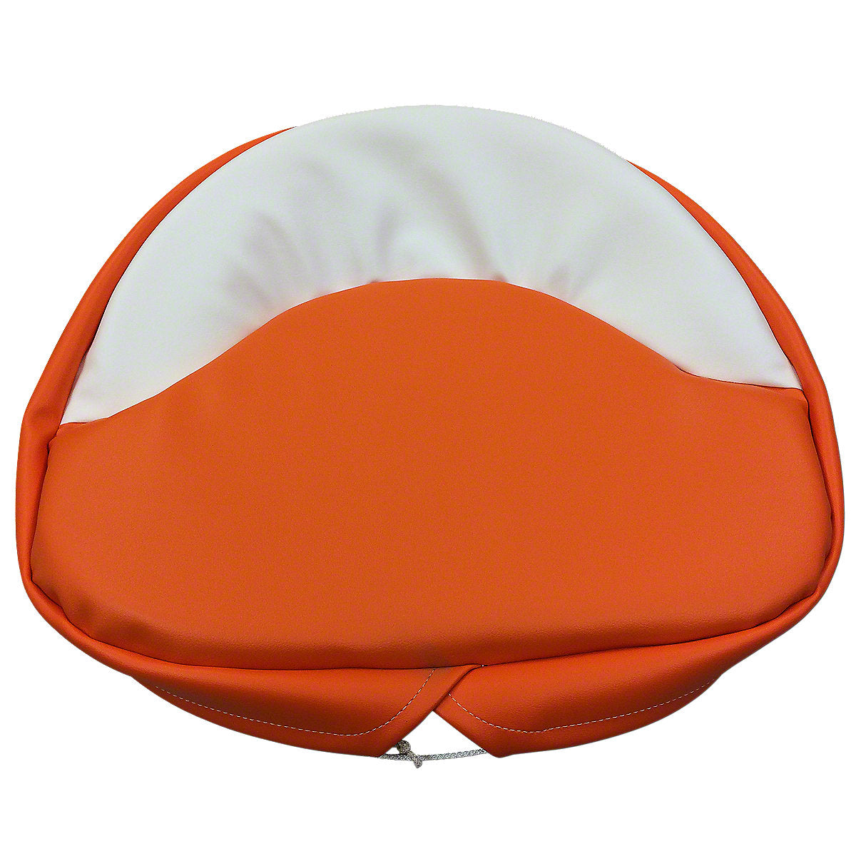 Orange & White Tractor Seat Pad fits Case Tractor | 21" Pan