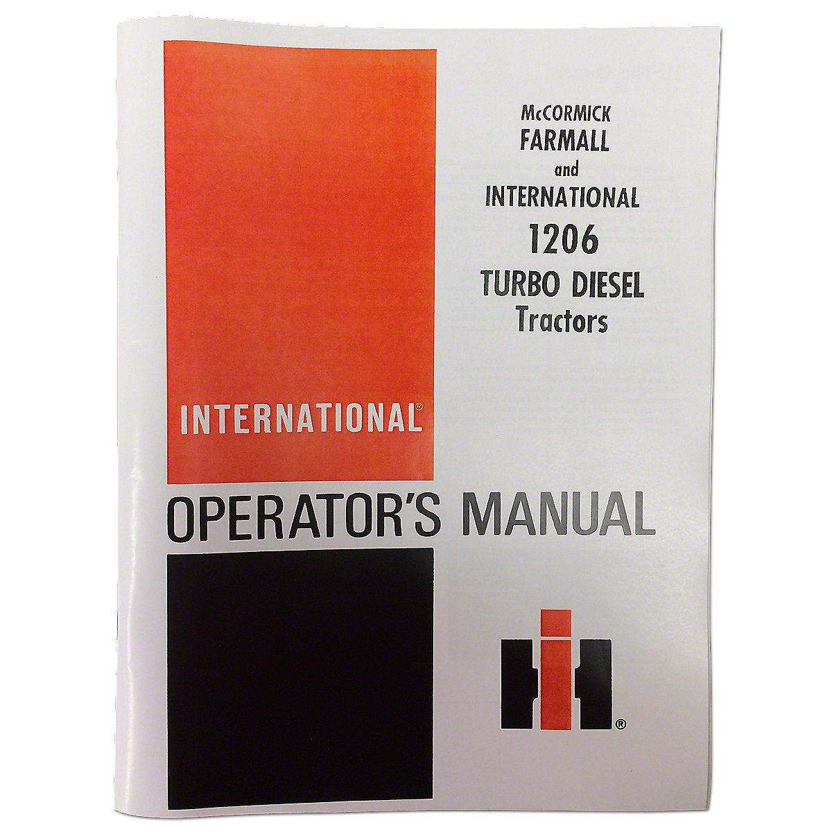 Operators Manual Reprint For International 1206 Tractor