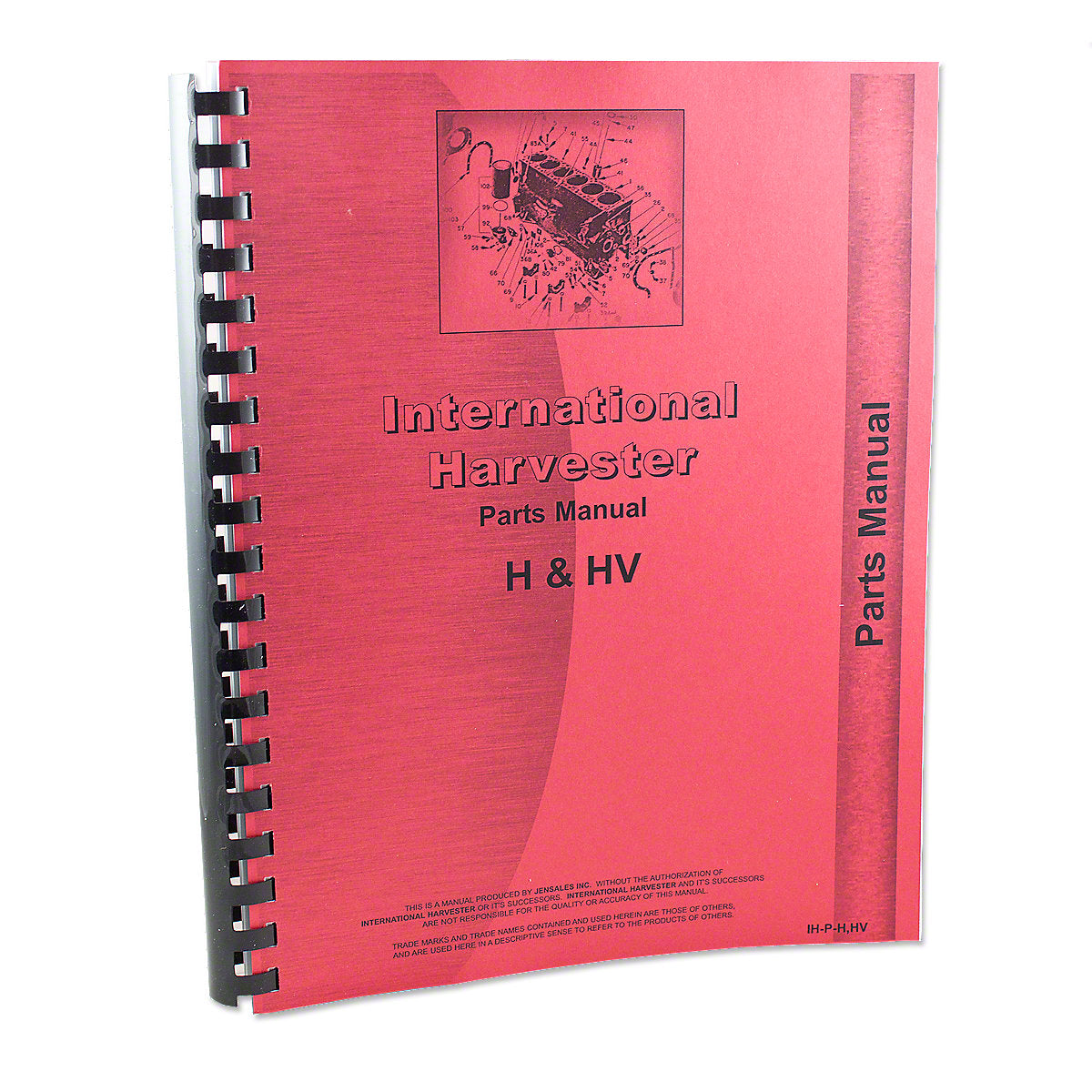 Parts Manual Reprint-Fits International Tractor H, HV