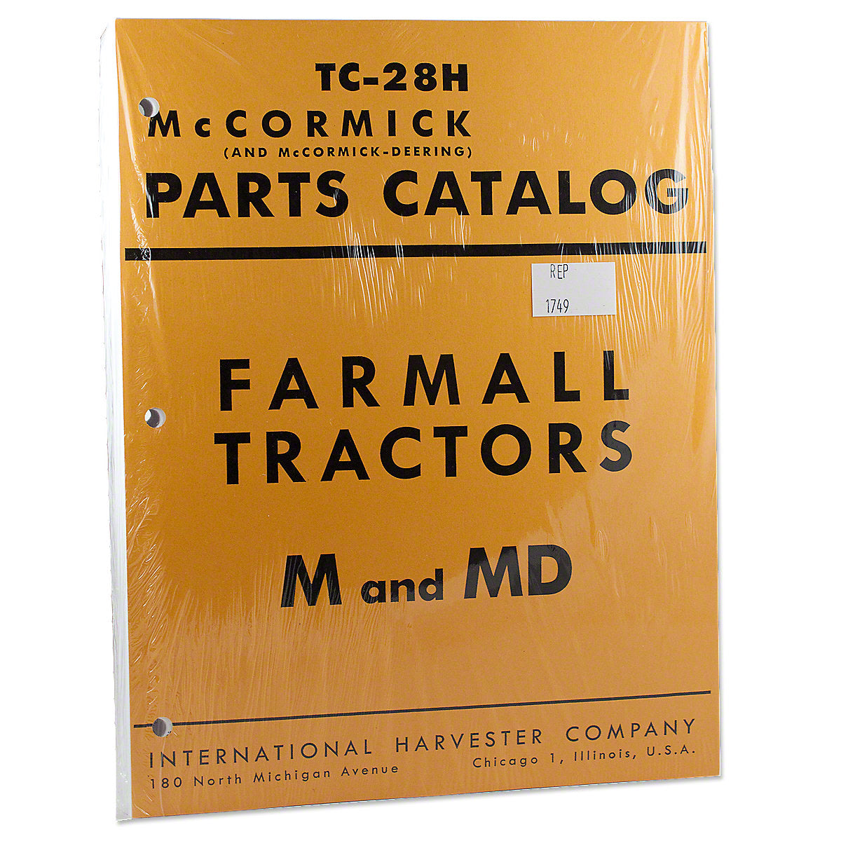 International M MD MV MDV Parts Manual Reprint Farmall Tractors