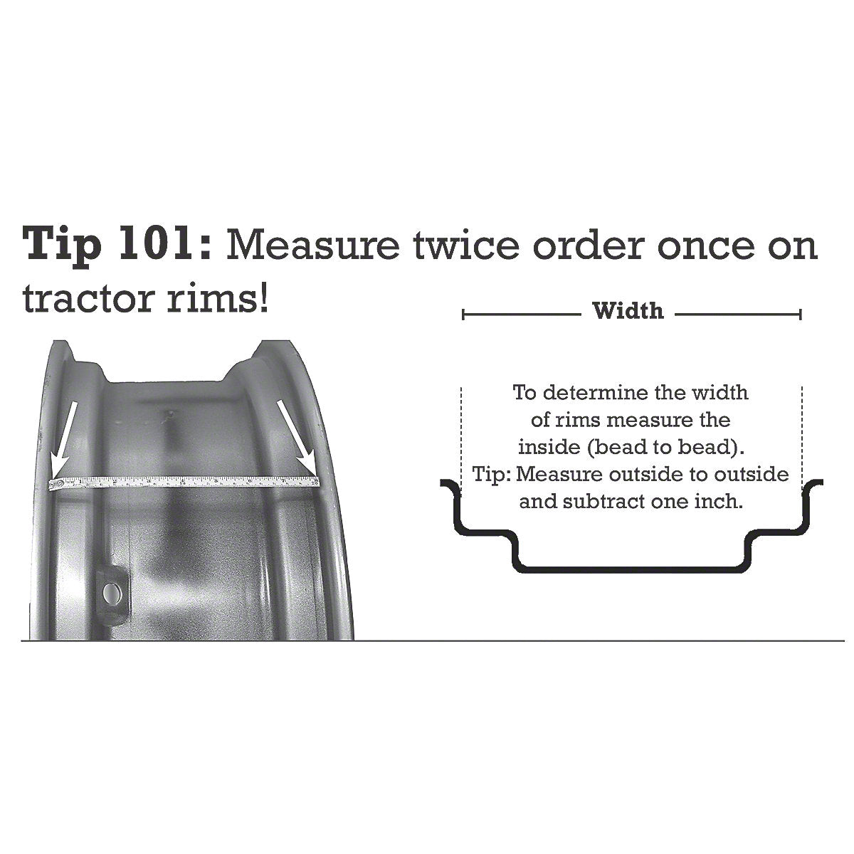 Rear Rim 4-Loop fits Cockshutt Tractor | 10" x 24" | TO12145W