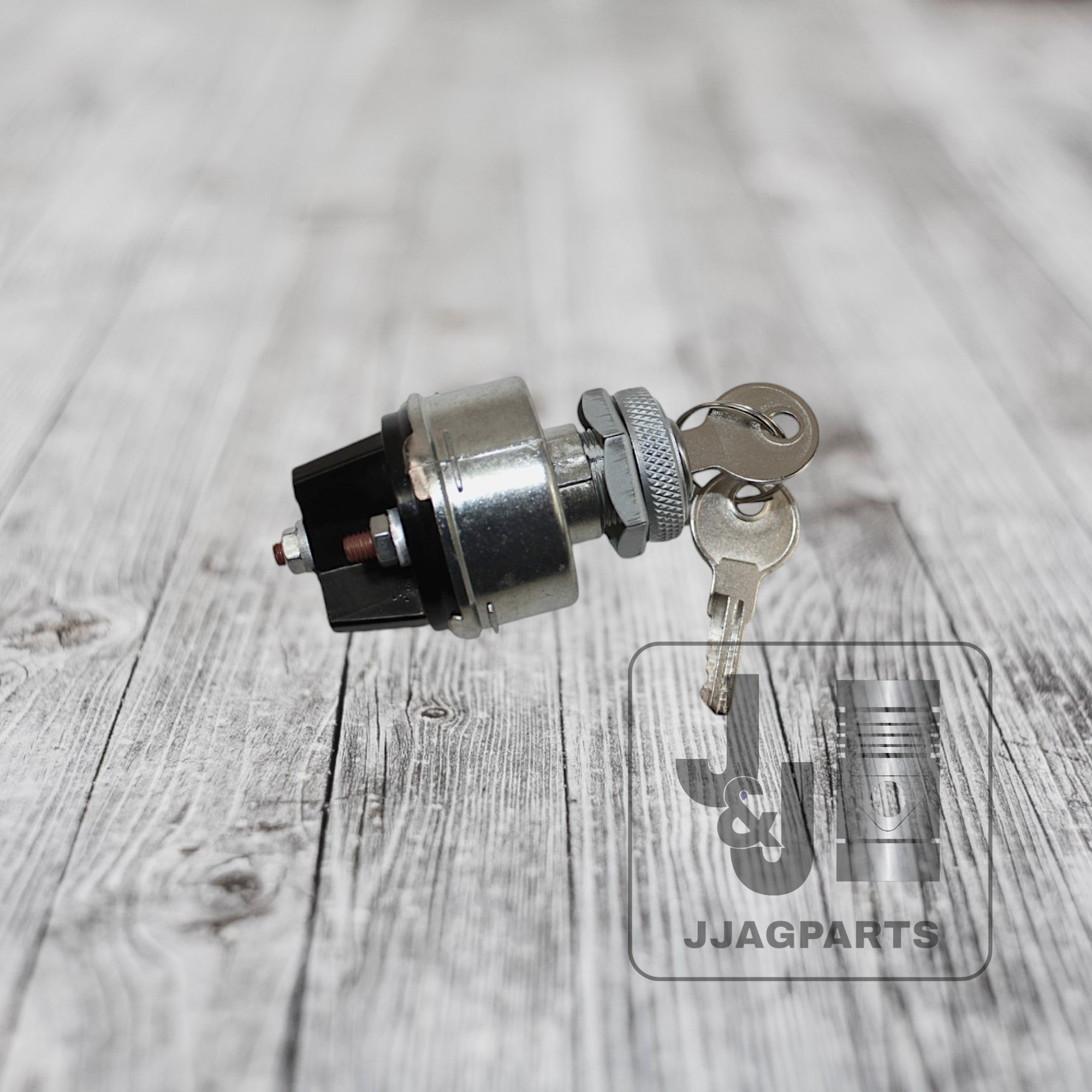 Ignition / Key Switch w/ (2) Keys & Mounting Nut Fits Cockshutt Tractors