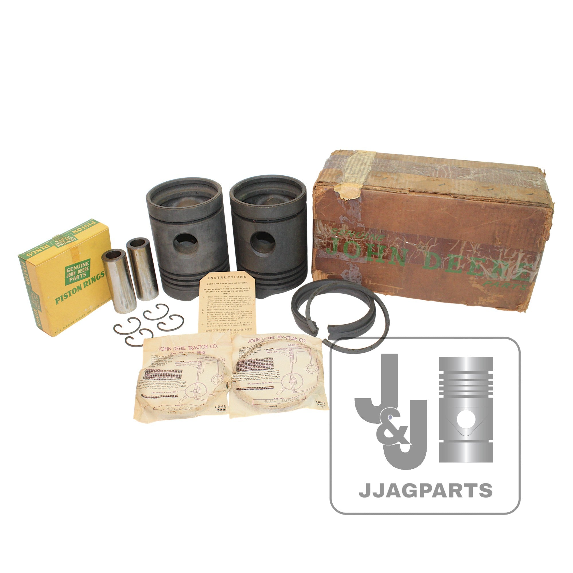 Piston Kit B2724R AB-1465-R Fits John Deere