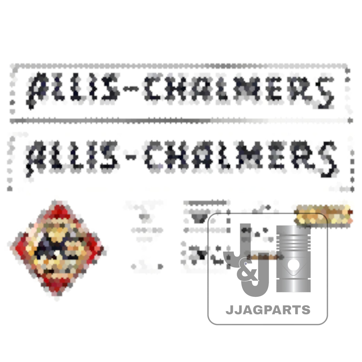 Mylar Decal Set Fits 1934-1938 Allis Chalmers WC Tractor