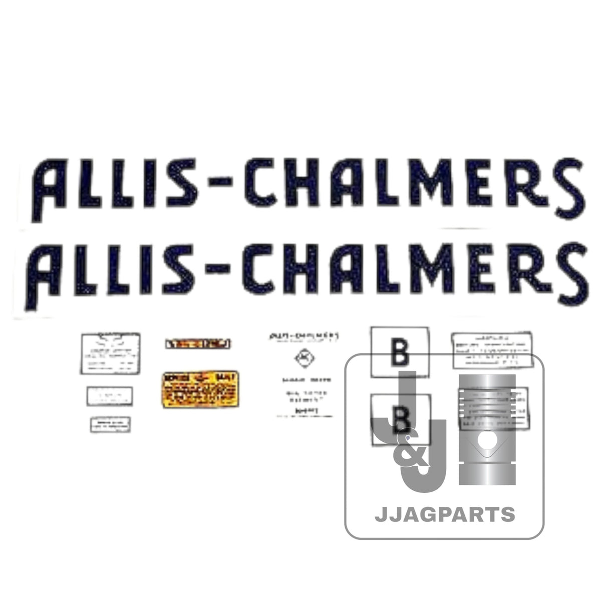 Mylar Decal Set Fits Allis Chalmers B Tractor