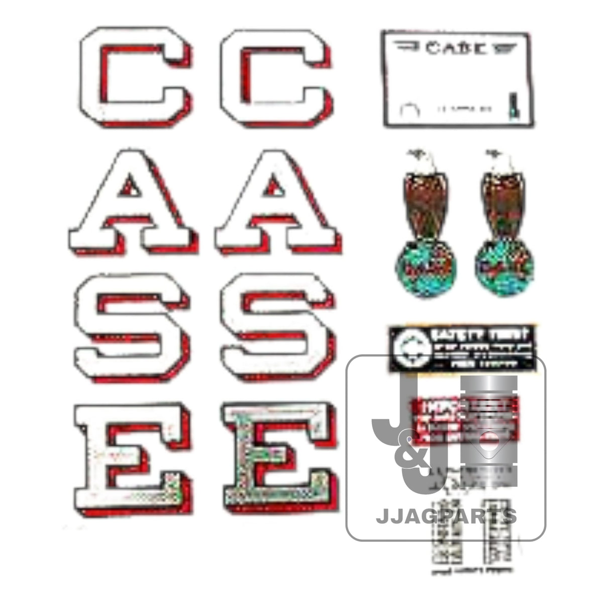 Mylar Decal Set Fits Case C Tractor