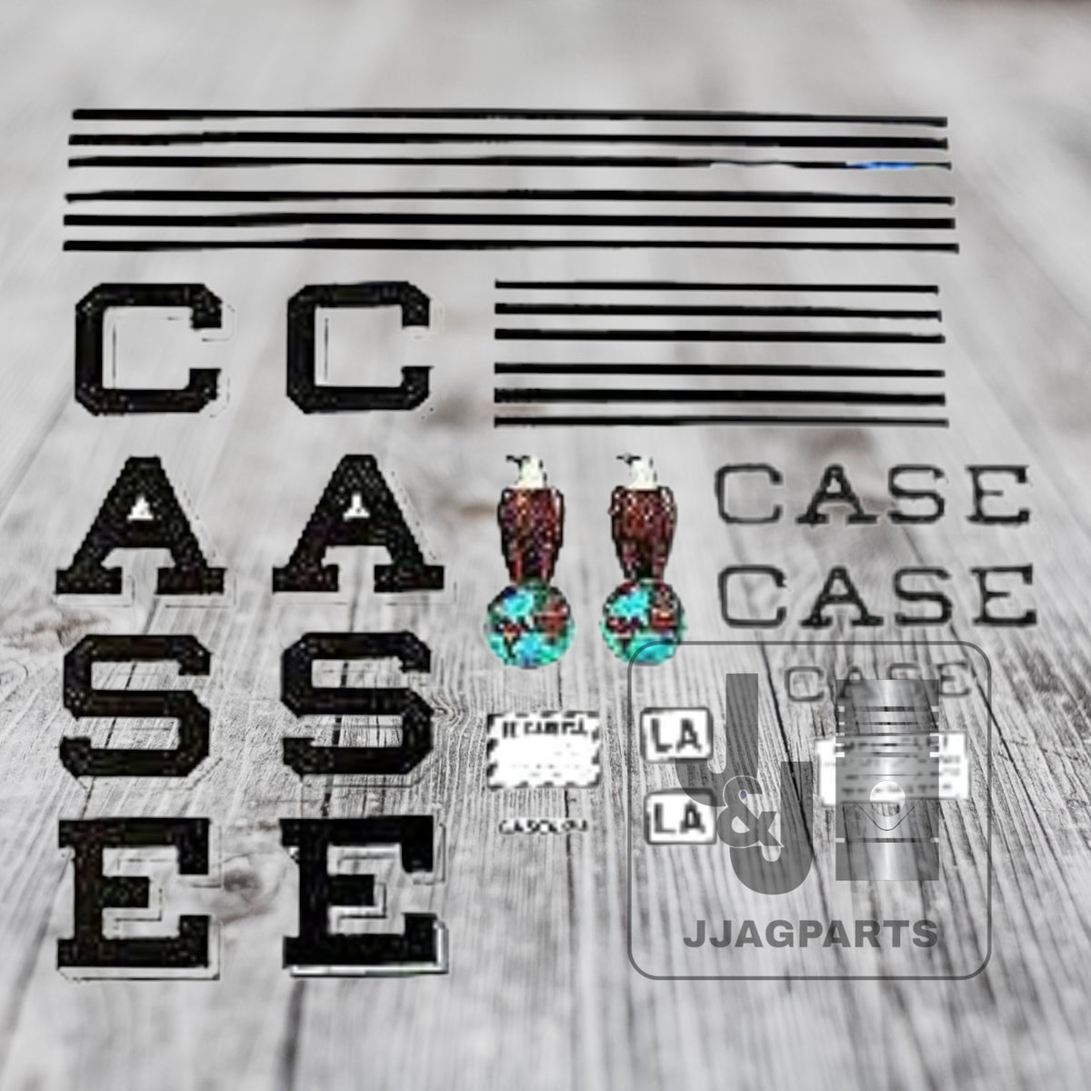 Mylar Decal Set Fits Case LA Tractor