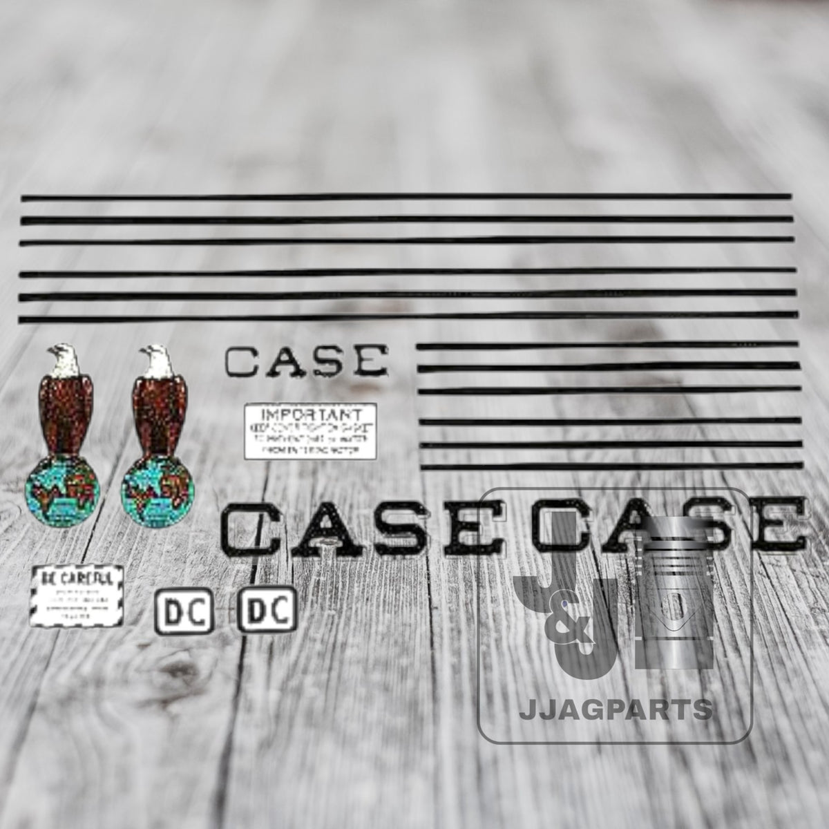 Mylar Decal Set Fits Case DC Tractor