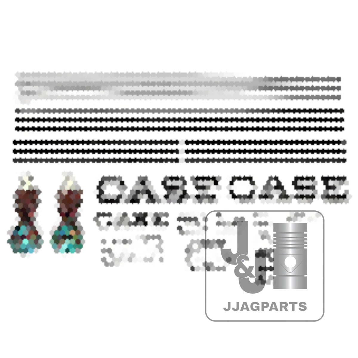 Mylar Decal Set Fits Case VA Tractor
