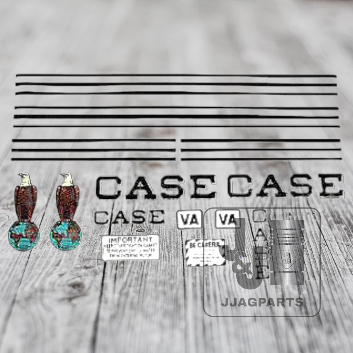 Mylar Decal Set Fits Case VA Tractor
