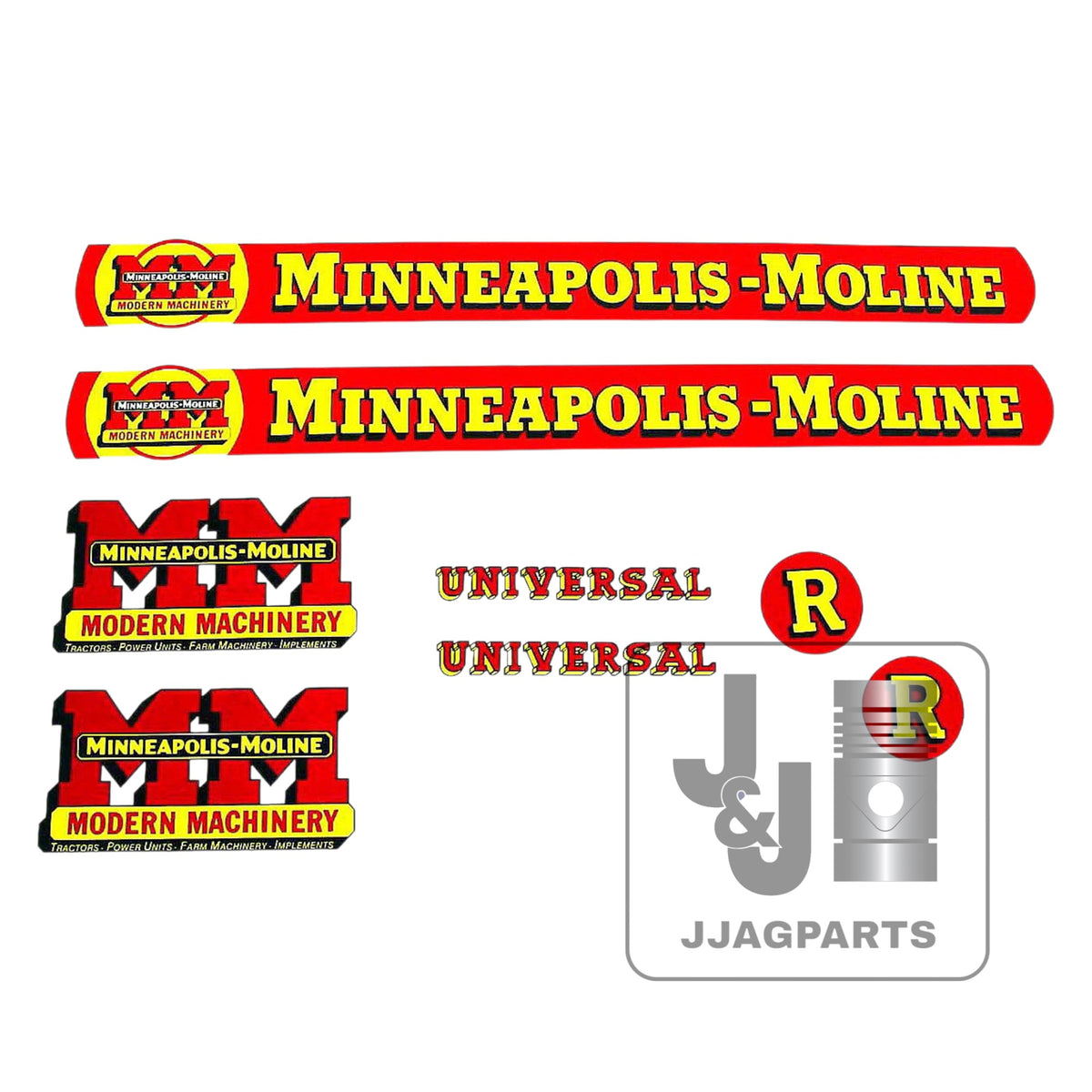 Mylar Decal Set Fits Minneapolis Moline R Tractor