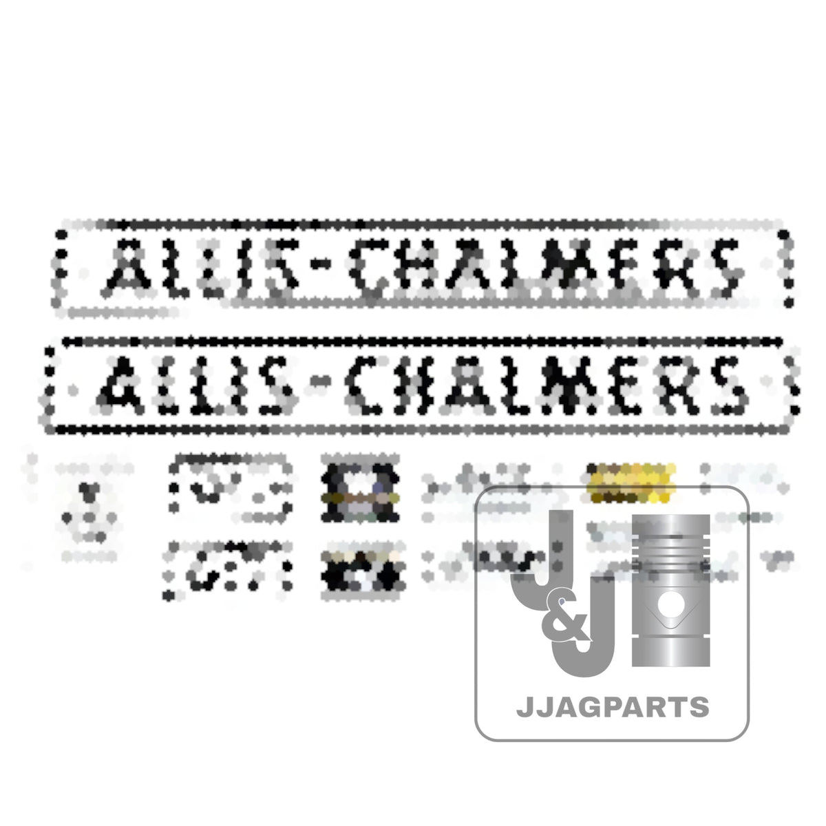 Mylar Decal Set Fits 1959-1960 Allis Chalmers D17 Gas Tractor
