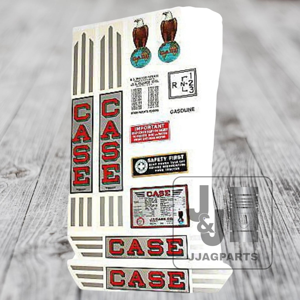 Mylar Decal Set Fits Case RC Tractor | Grey