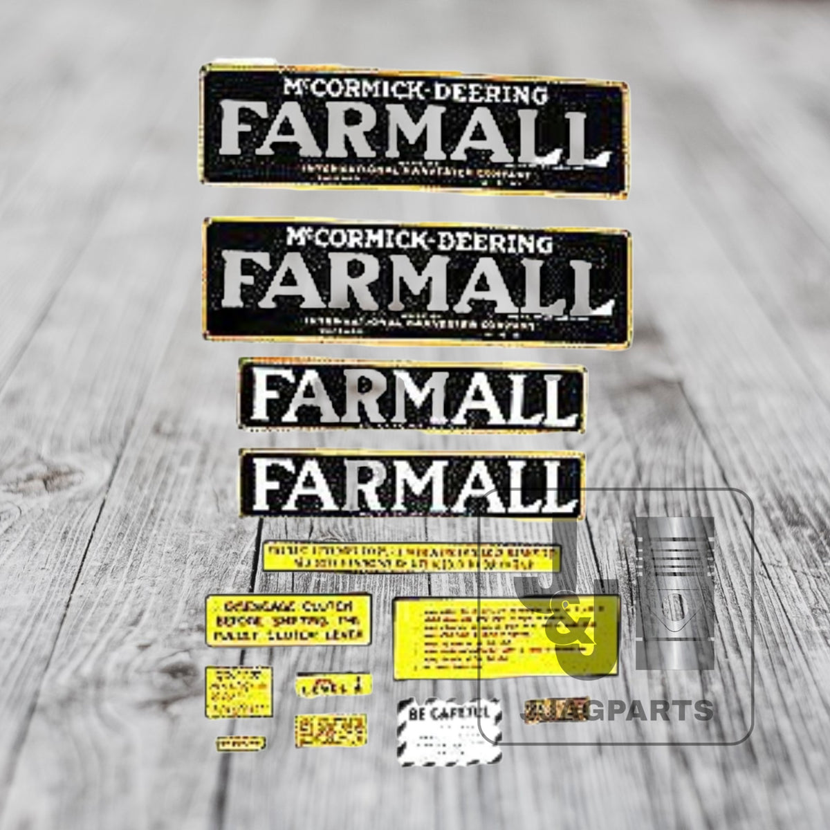 Mylar Decal Set Fits International Farmall Regular Tractor