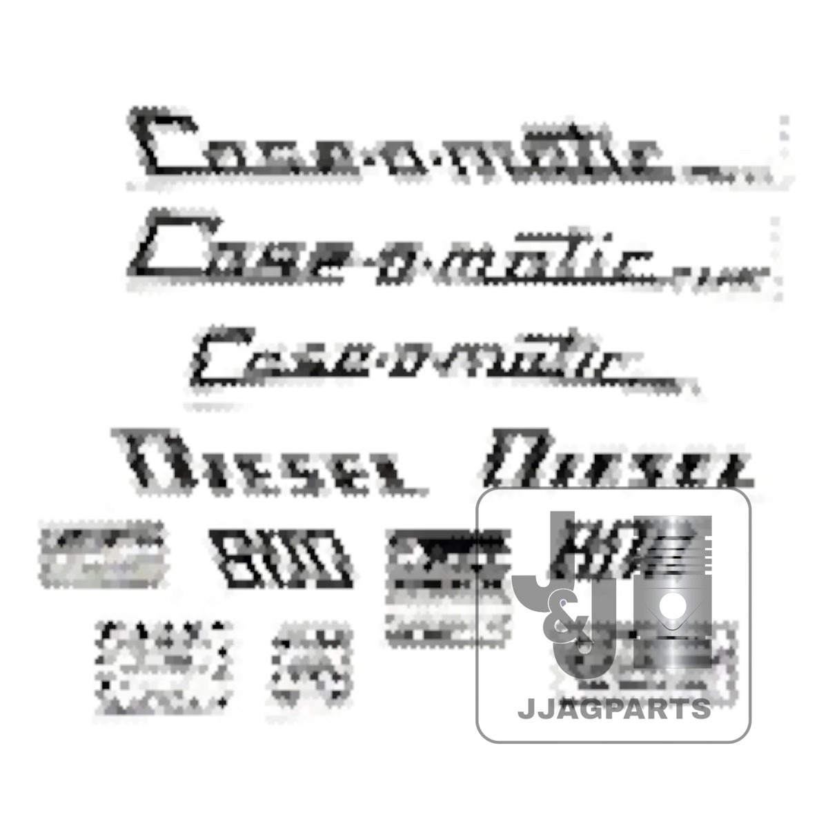 Mylar Decal Set Fits Case 800 Case-O-Matic Diesel Tractor