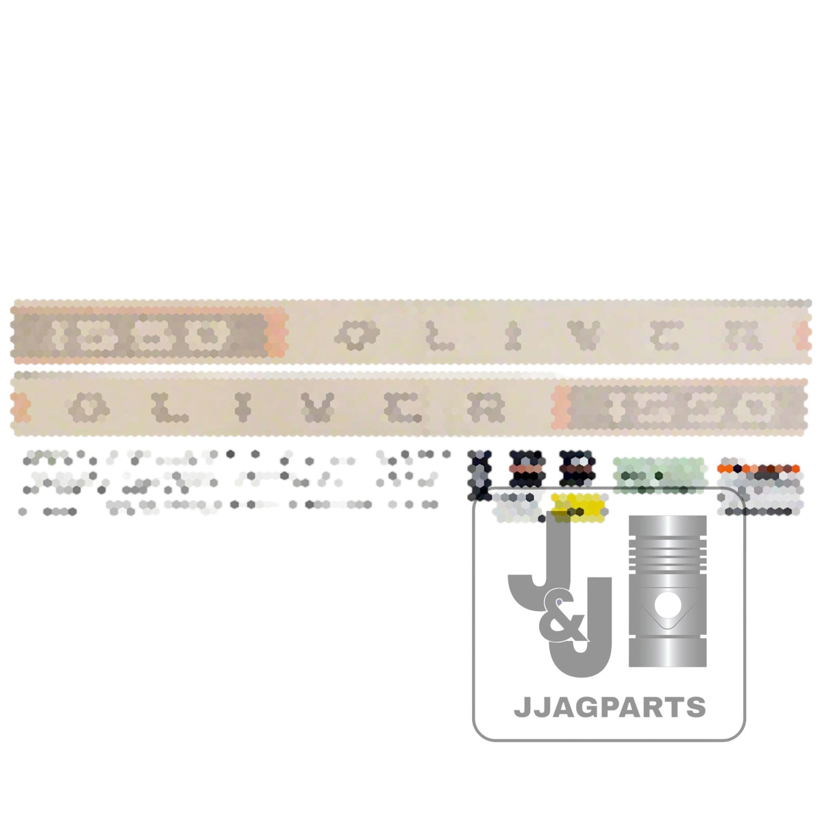 Vinyl Cut Decal Set Fits Oliver 1550 Tractor