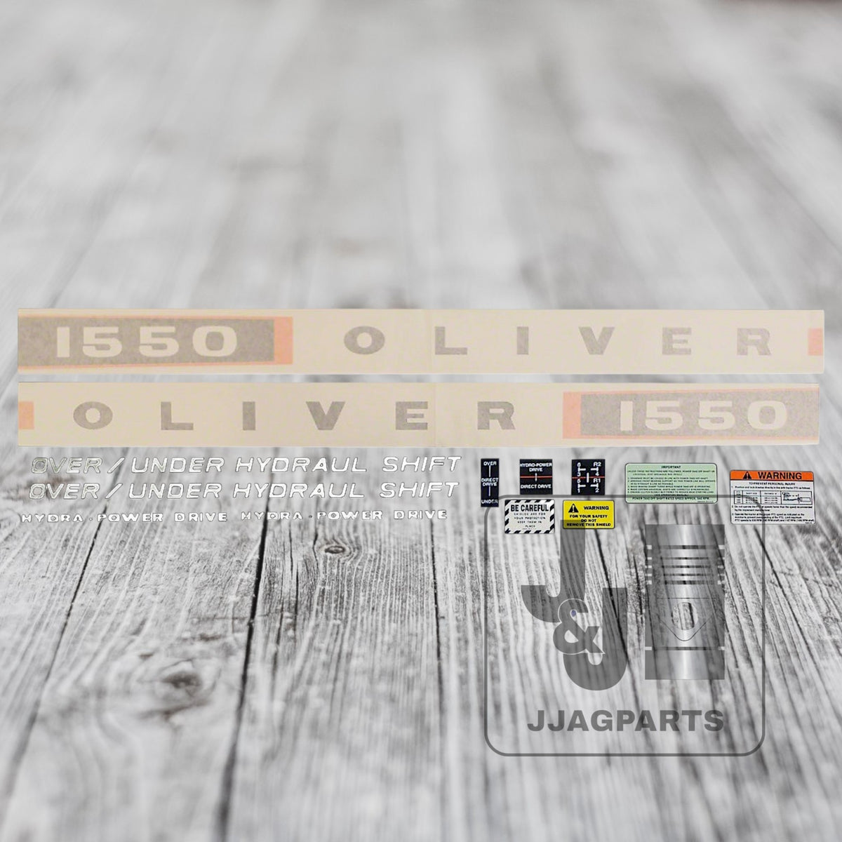 Vinyl Cut Decal Set Fits Oliver 1550 Tractor