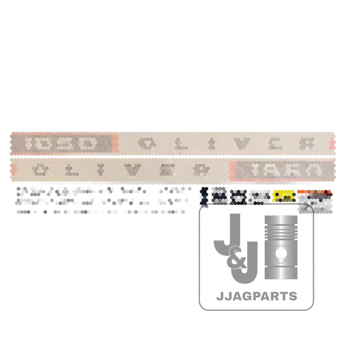 Vinyl Cut Decal Set Fits Oliver 1850 Gas Tractor