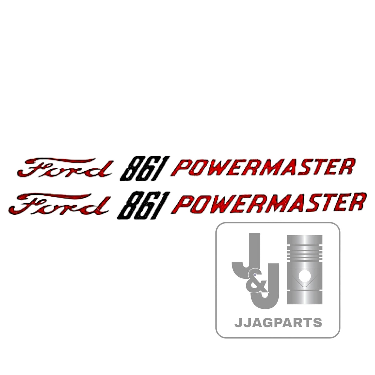 Vinyl Hood Decal Set fits 1957-1962 Ford 861 PowerMaster Tractor