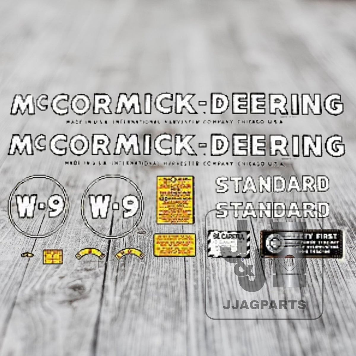 Mylar Decal Set 1939-1944 International W9 McCormick Deering Tractor