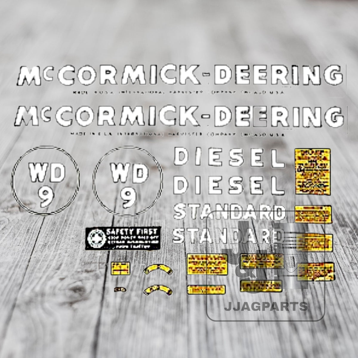 Mylar Decal Set 1939-1944 International WD9 McCormick Deering Tractor