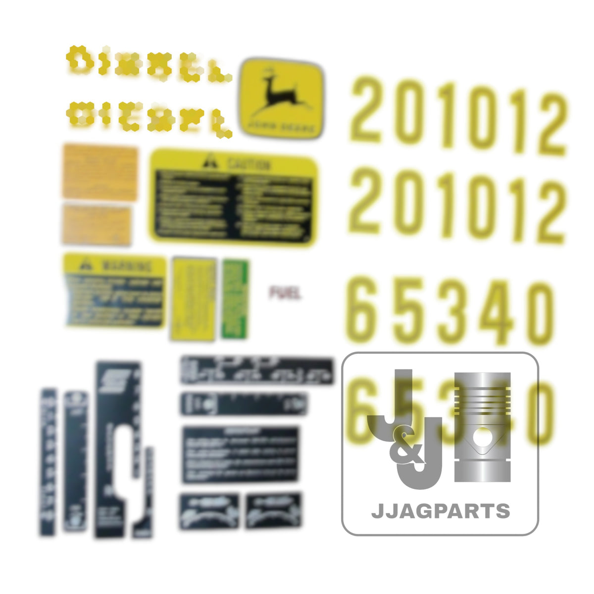 Complete Mylar Decal Set Fits John Deere Tractor | AR34177, AR47091, AR52393