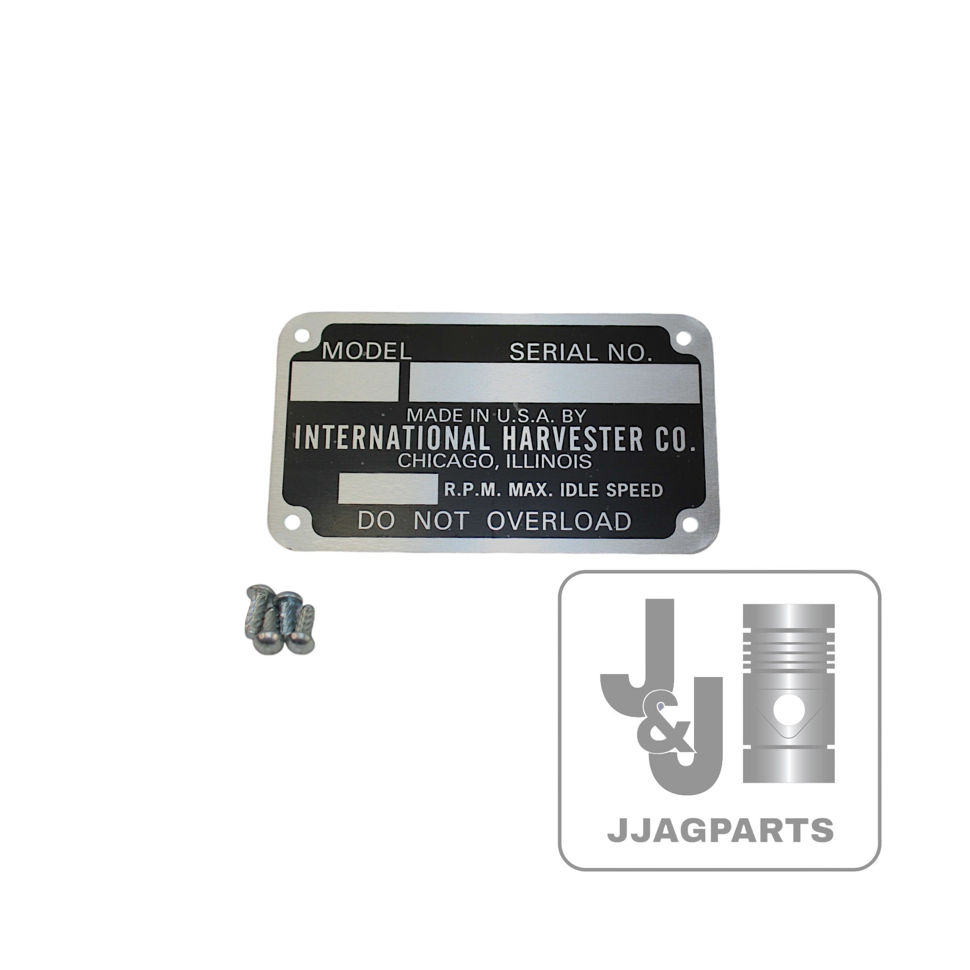 Serial Number Tag fits International A AV B BN C H M Tractor