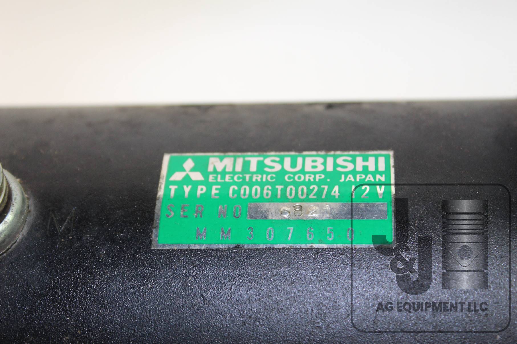 Mitsubishi C006T00274 Serial No. 6821 MM307650 12V Generator (Core)