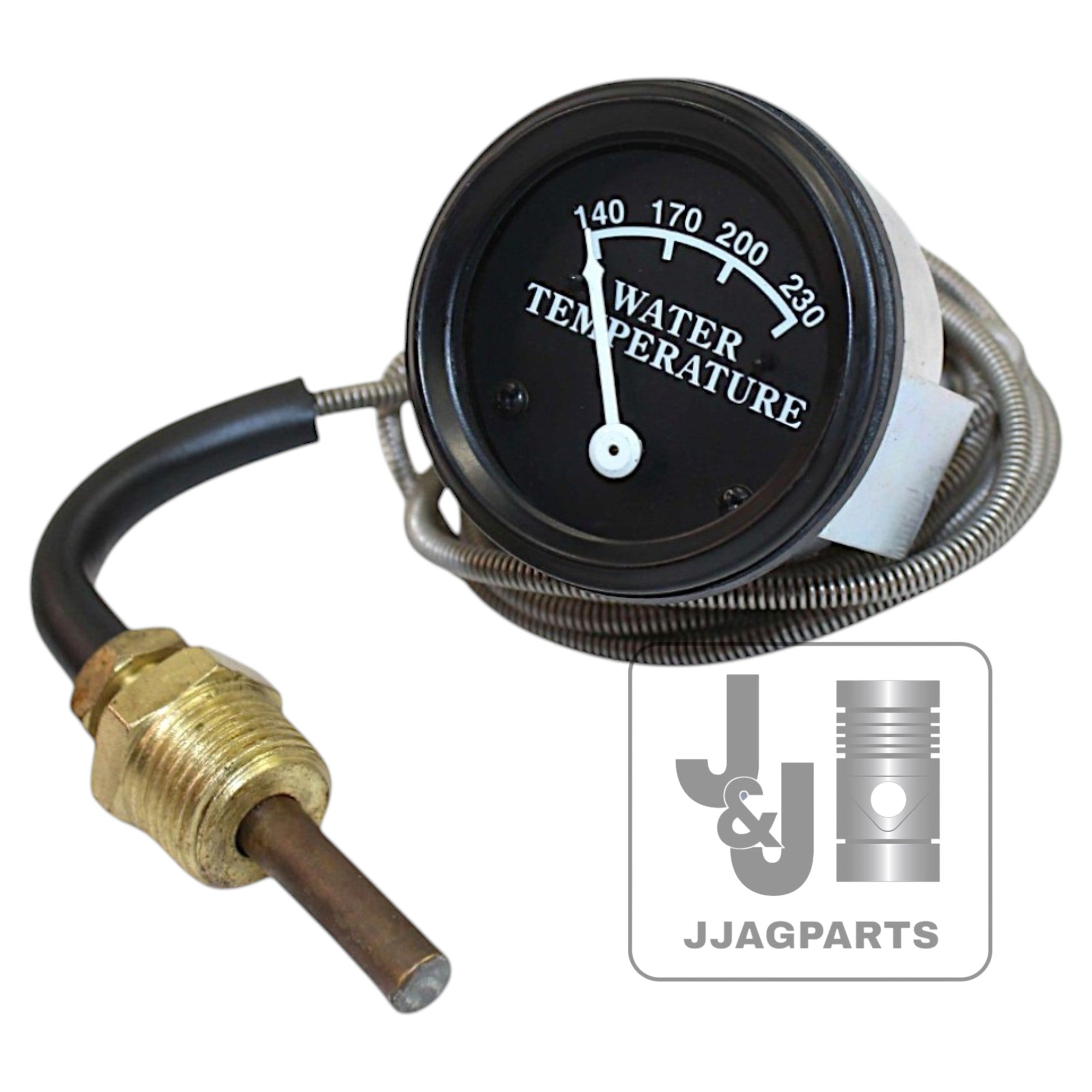 Water Temperature Gauge with 72" Lead Fits John Deere Tractor | AA6295R, AA7263R, AM2444T, AR20783R, AR490R, AT13849T