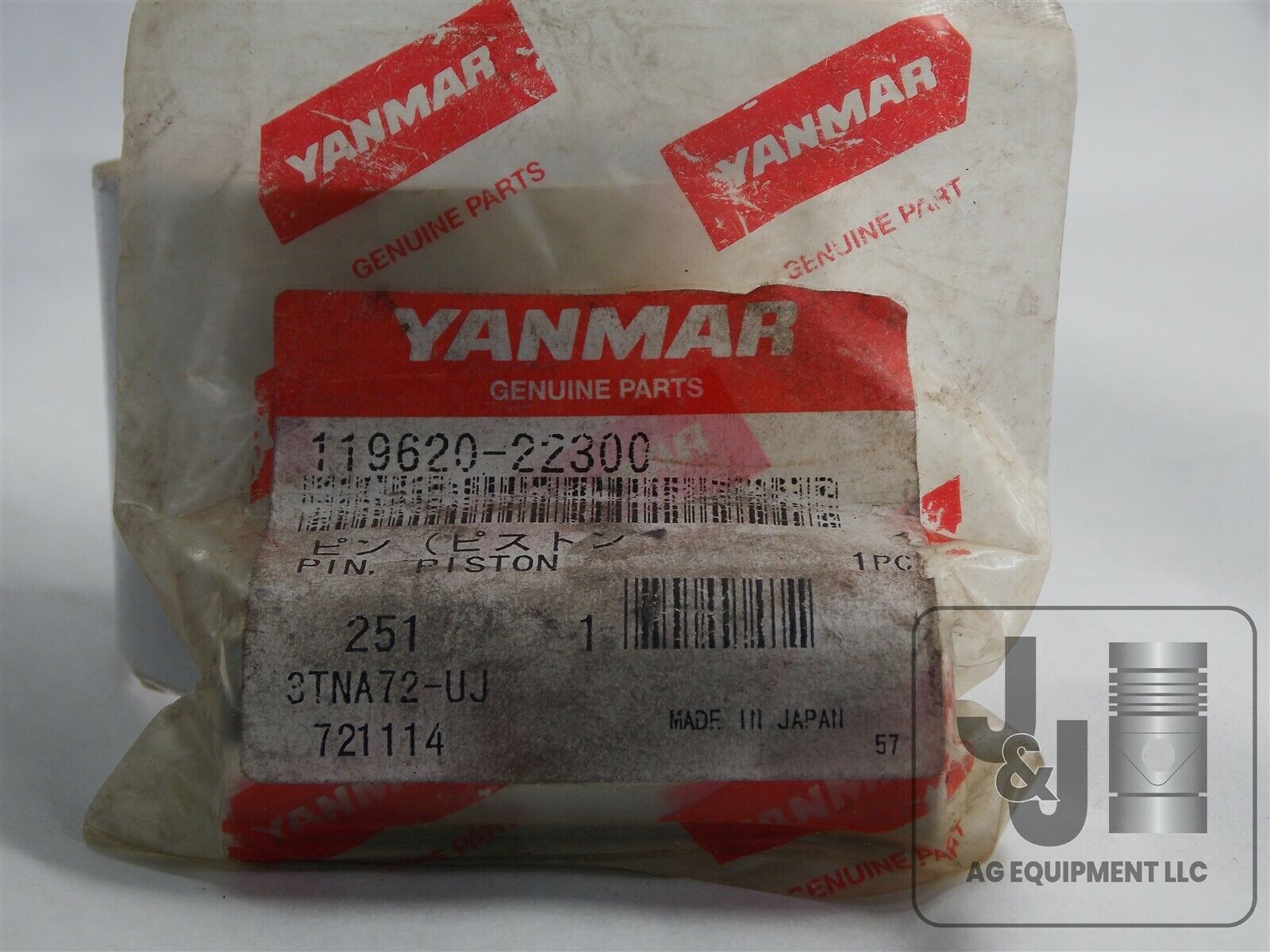 Yanmar Piston Pin 119620-22300 3TNA72 Engine