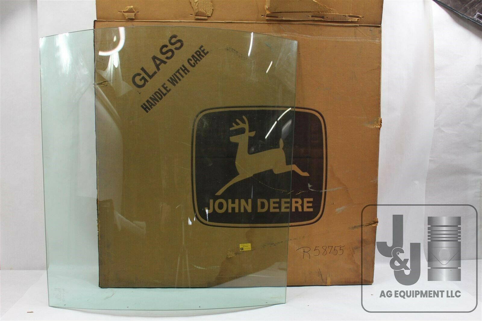 OEM JOHN DEERE R50755 WINDOWPANE SAFETY GLASS TINTED CAB 1640 2040 2040S TRACTOR