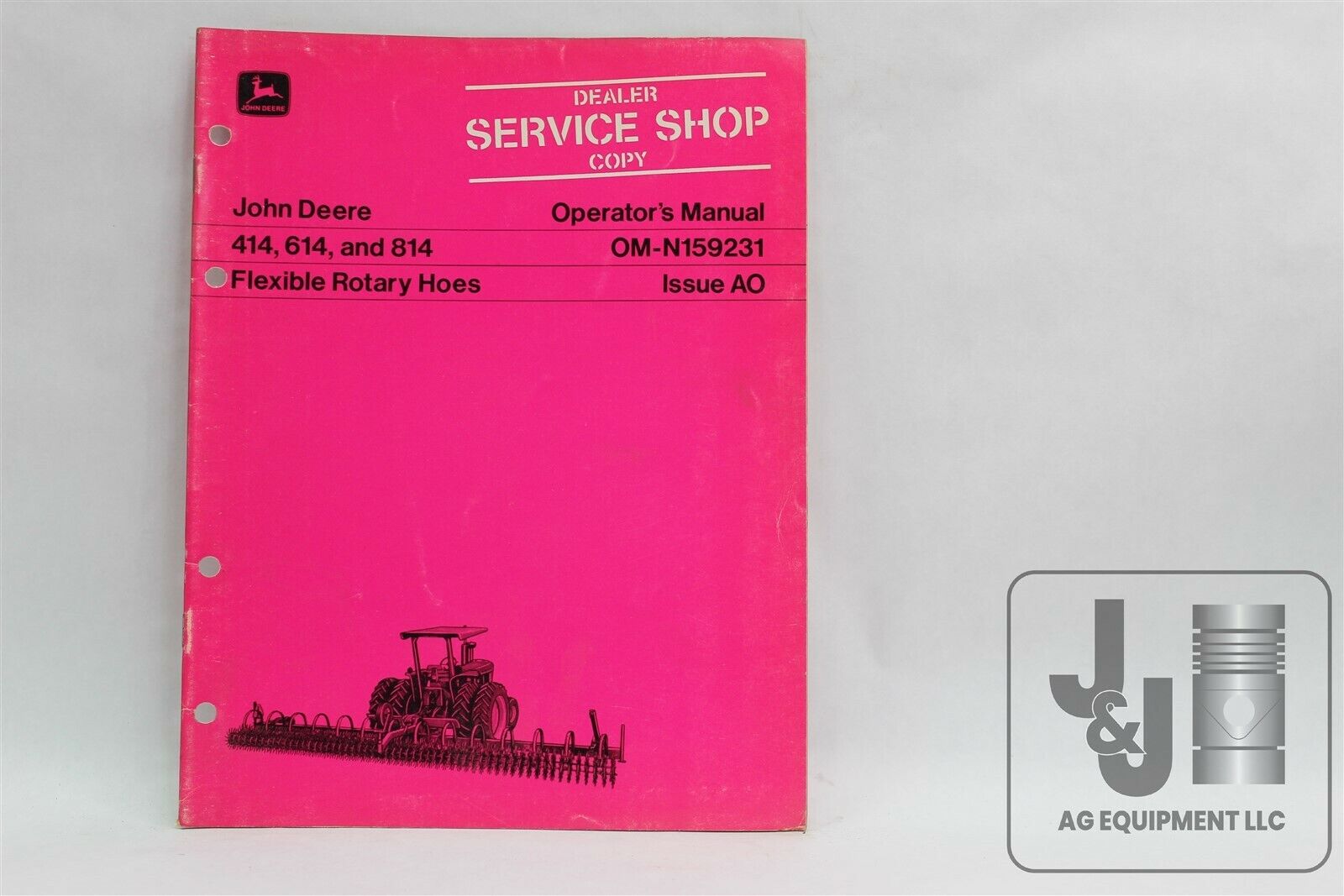 JOHN DEERE 414, 614, and 814 FLEXIBLE ROTARY HOES OPERATOR'S MANUAL DEALER COPY